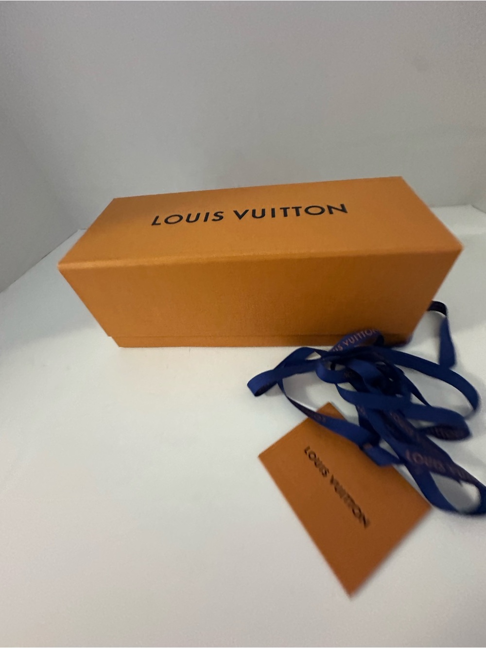 Authentic Louis Vuitton Magnetic Closure Gift Box Set with Ribbon & Tag